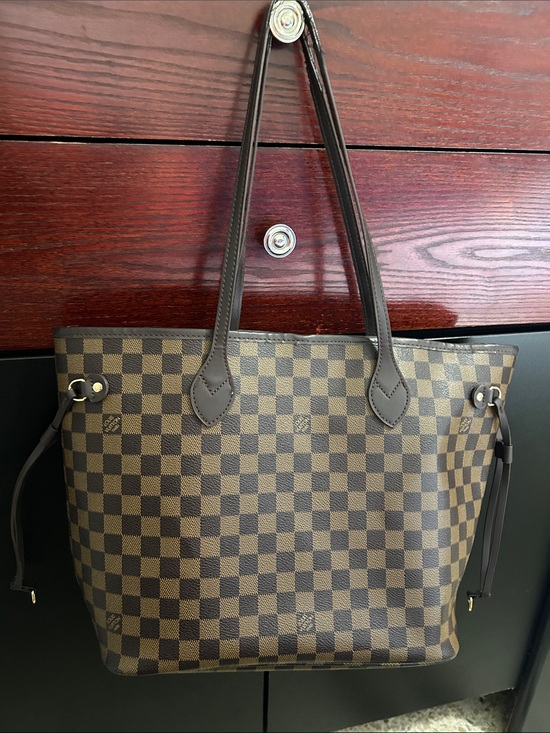 Louis Vuitton Handbags - Louis Vuitton Brown Damier Ebene Check Canvas Tote